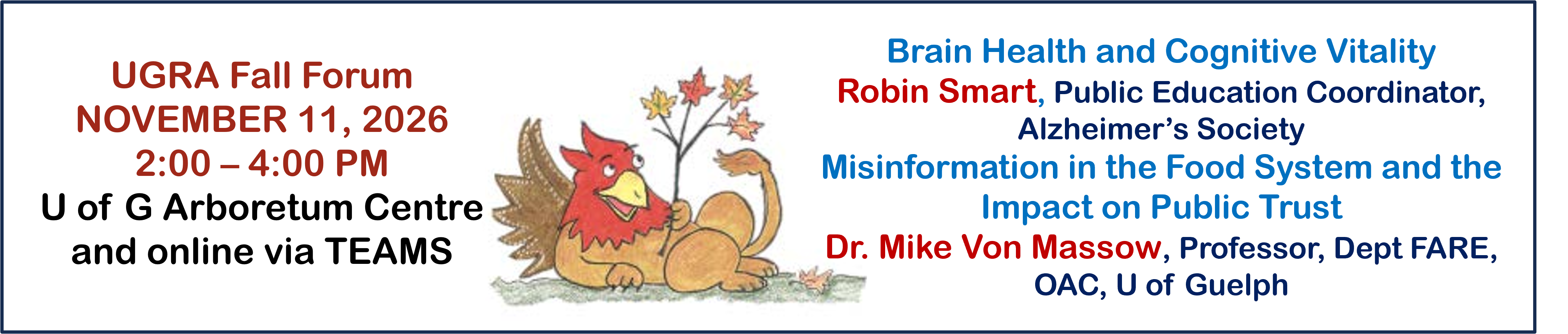 Fall Forum announcement